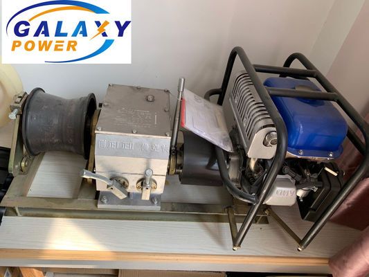 Hızlı gaz motoru şaftı 5 tonluk benzin motoru ile çalışan kablo çekme vinç