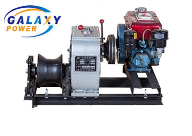 Hızlı gaz motoru şaftı 5 tonluk benzin motoru ile çalışan kablo çekme vinç