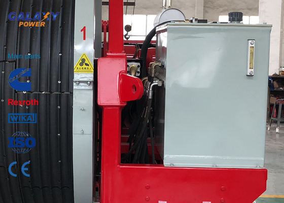 77kw 103hp imported Motor Hidrolik Gergi Maksimum Aralıklı Gerilim 2x45 / 1x90kN Çekme Ekipmanı