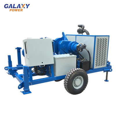 Max Çekme Kuvveti 100kn Yeraltı Kablo Çekme Ekipmanları 49.2hp Hidrolik Çektirme