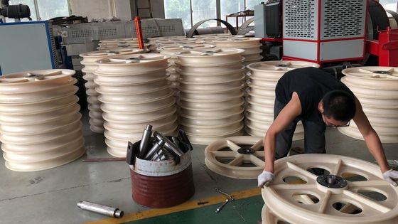 Dört İletkenli İletim Hattı Aracı için Çap 508x75mm Beş Naylon Tekerlek Paketi İletken Kasnak