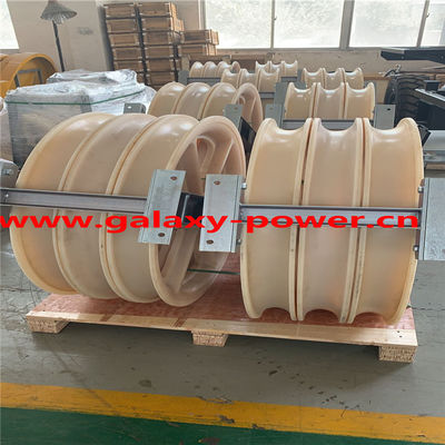 Çap 660x100mm Üç Tekerlekli İletken Çekme Bloğu İletim Hattı Aracı