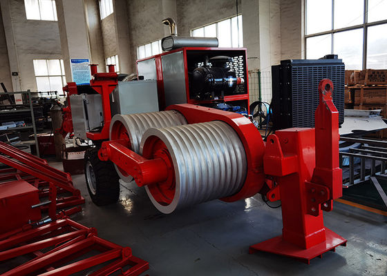İletim Hattı Ekipmanları 120KN Hidrolik Çektirme 129kw (172hp) Desiel Motor