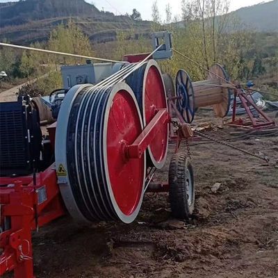 66KV Serbest İletken ve Zemin 1X30KN Hidrolik Gergi Makinesi