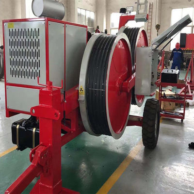 5 Yivli 1x40KN 4T Relese İletken Tel Hidrolik Kablo Germe Makinesi