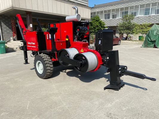 60kn Elektrikli İnşaat 2.5km / H Hidrolik Çekme Makinesi