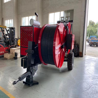 Kırmızı Renkli Dayanıklı Dizel Max 2x40KN Overhad Hattı Strinnging Ekipmanı