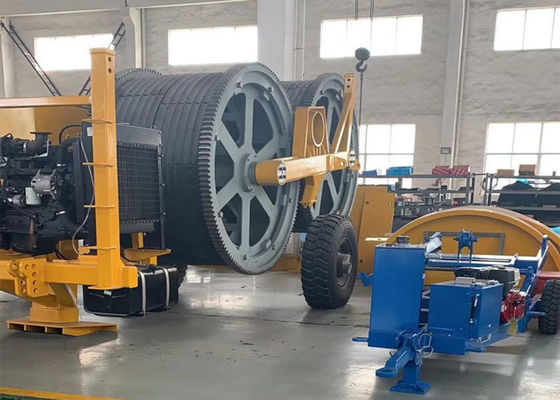Dizel Aralıklı 2x70KN Hidrolik Kablo Gerdirici Yağ Soğutma