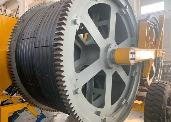 Cummins Motorlu 500KV 2x80KN Elektrik Hattı Paketi İletken Tel Çekme Ekipmanı