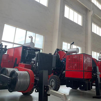 4 paket iletken 28T Dizel Hidrolik Kablo Çekme Çekme Ekipmanı