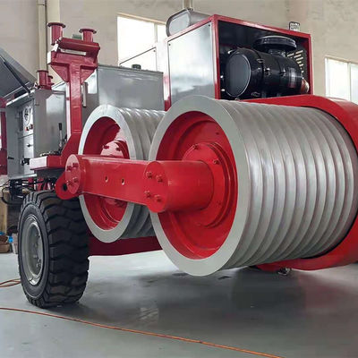 16Ton Gergi 4 İletken Havai Güç Hattı Tel Çekme Ekipmanı