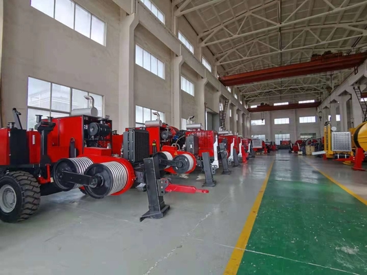 Max Çekme 220KN Bull-Wheel Dizel Hidrolik Kablo Çekme Ekipmanı
