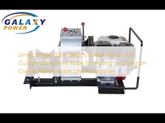 Tek tekerlekli 5 tonluk elektrikli dizel vinç, vinçlerin çekilmesi veya kaldırılması için özelleştirilebilir tel ipi ile